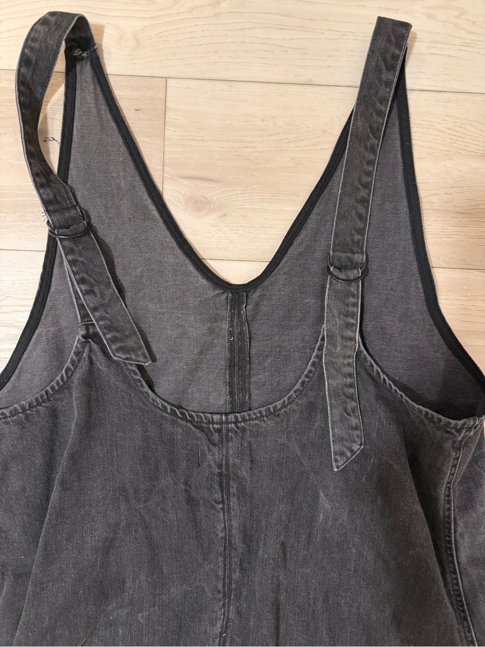 Free People Women’s High Roller Jumpsuit Jeans - Mineral Black Denim - Picture 14 of 16